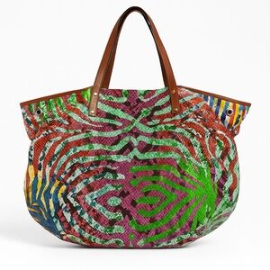 Jimmy Choo multi  colored Tote Bag Vibrant and Spacious